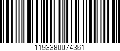 Código de barras (EAN, GTIN, SKU, ISBN): '1193380074361'