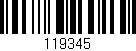 Código de barras (EAN, GTIN, SKU, ISBN): '119345'
