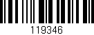 Código de barras (EAN, GTIN, SKU, ISBN): '119346'