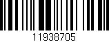 Código de barras (EAN, GTIN, SKU, ISBN): '11938705'