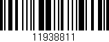 Código de barras (EAN, GTIN, SKU, ISBN): '11938811'