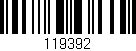 Código de barras (EAN, GTIN, SKU, ISBN): '119392'