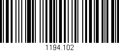 Código de barras (EAN, GTIN, SKU, ISBN): '1194.102'