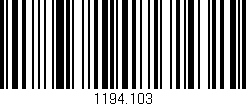 Código de barras (EAN, GTIN, SKU, ISBN): '1194.103'