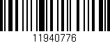 Código de barras (EAN, GTIN, SKU, ISBN): '11940776'