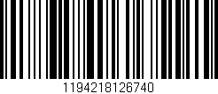 Código de barras (EAN, GTIN, SKU, ISBN): '1194218126740'