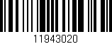 Código de barras (EAN, GTIN, SKU, ISBN): '11943020'