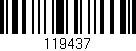 Código de barras (EAN, GTIN, SKU, ISBN): '119437'
