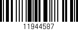 Código de barras (EAN, GTIN, SKU, ISBN): '11944587'