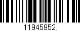 Código de barras (EAN, GTIN, SKU, ISBN): '11945952'