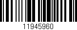Código de barras (EAN, GTIN, SKU, ISBN): '11945960'