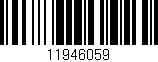 Código de barras (EAN, GTIN, SKU, ISBN): '11946059'