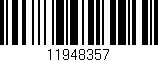 Código de barras (EAN, GTIN, SKU, ISBN): '11948357'