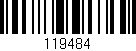 Código de barras (EAN, GTIN, SKU, ISBN): '119484'