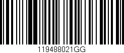 Código de barras (EAN, GTIN, SKU, ISBN): '119488021GG'