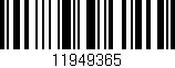 Código de barras (EAN, GTIN, SKU, ISBN): '11949365'