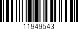 Código de barras (EAN, GTIN, SKU, ISBN): '11949543'