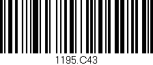 Código de barras (EAN, GTIN, SKU, ISBN): '1195.C43'