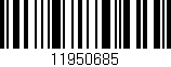 Código de barras (EAN, GTIN, SKU, ISBN): '11950685'