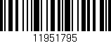 Código de barras (EAN, GTIN, SKU, ISBN): '11951795'