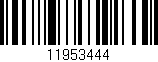 Código de barras (EAN, GTIN, SKU, ISBN): '11953444'