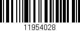 Código de barras (EAN, GTIN, SKU, ISBN): '11954028'