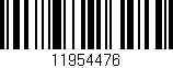 Código de barras (EAN, GTIN, SKU, ISBN): '11954476'