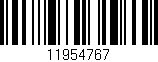 Código de barras (EAN, GTIN, SKU, ISBN): '11954767'