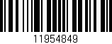 Código de barras (EAN, GTIN, SKU, ISBN): '11954849'