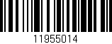 Código de barras (EAN, GTIN, SKU, ISBN): '11955014'