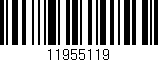 Código de barras (EAN, GTIN, SKU, ISBN): '11955119'