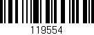 Código de barras (EAN, GTIN, SKU, ISBN): '119554'