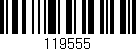 Código de barras (EAN, GTIN, SKU, ISBN): '119555'