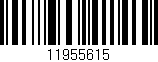 Código de barras (EAN, GTIN, SKU, ISBN): '11955615'