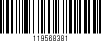 Código de barras (EAN, GTIN, SKU, ISBN): '119568381'