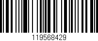 Código de barras (EAN, GTIN, SKU, ISBN): '119568429'