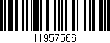 Código de barras (EAN, GTIN, SKU, ISBN): '11957566'