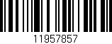 Código de barras (EAN, GTIN, SKU, ISBN): '11957857'