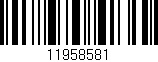 Código de barras (EAN, GTIN, SKU, ISBN): '11958581'