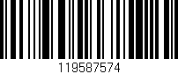 Código de barras (EAN, GTIN, SKU, ISBN): '119587574'