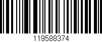Código de barras (EAN, GTIN, SKU, ISBN): '119588374'
