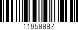 Código de barras (EAN, GTIN, SKU, ISBN): '11958887'
