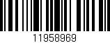 Código de barras (EAN, GTIN, SKU, ISBN): '11958969'