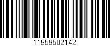 Código de barras (EAN, GTIN, SKU, ISBN): '11959502142'