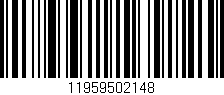 Código de barras (EAN, GTIN, SKU, ISBN): '11959502148'