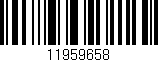 Código de barras (EAN, GTIN, SKU, ISBN): '11959658'