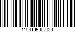 Código de barras (EAN, GTIN, SKU, ISBN): '1196105002038'