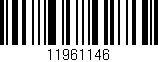 Código de barras (EAN, GTIN, SKU, ISBN): '11961146'