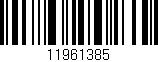 Código de barras (EAN, GTIN, SKU, ISBN): '11961385'