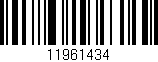 Código de barras (EAN, GTIN, SKU, ISBN): '11961434'